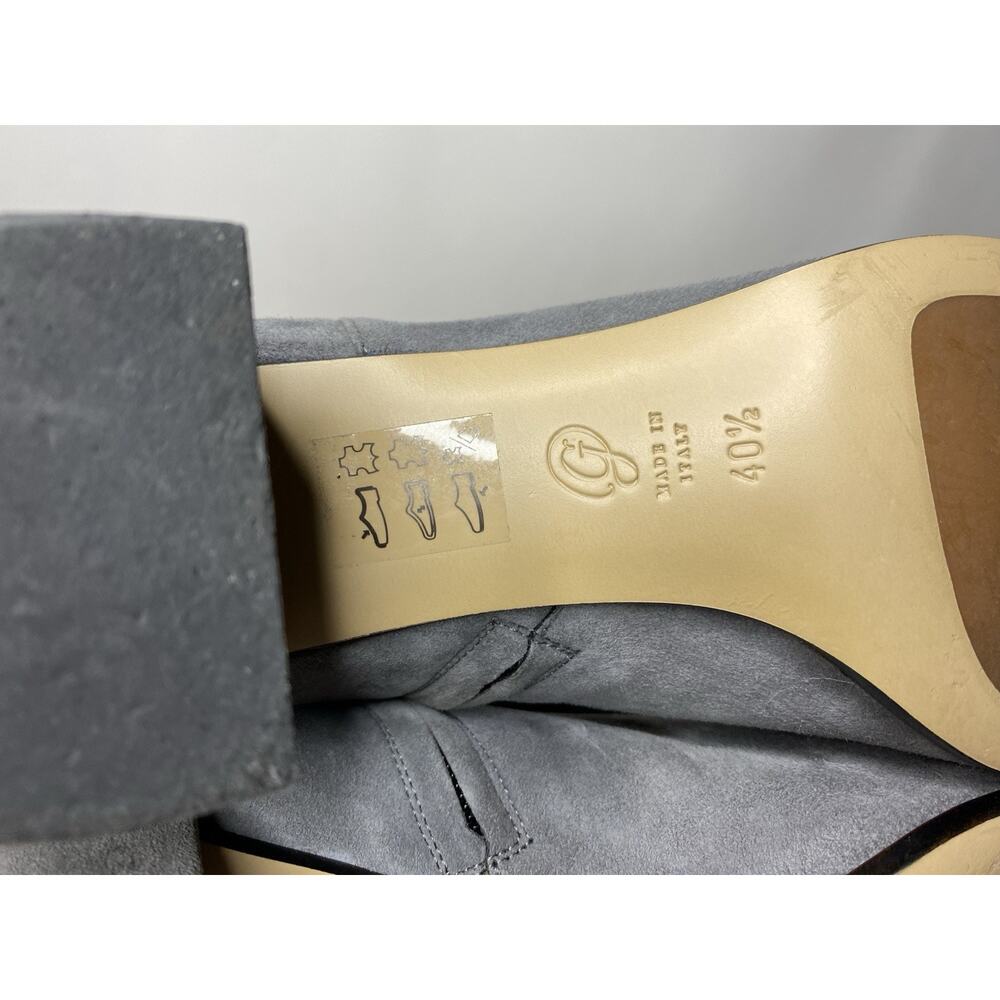M. Gemi Corsa Boots Gray Suede Leather Women's 40.5 US 9.5 Bootie Ankle Modern - Picture 12 of 12